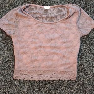 Lace crop top